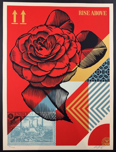 Shepard fairey alzati sopra - shepard, "alzati