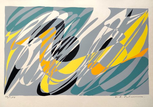 Serigrafia firmata karl axel - serigrafia,