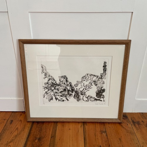 Quadro astratto bianco nero - e,