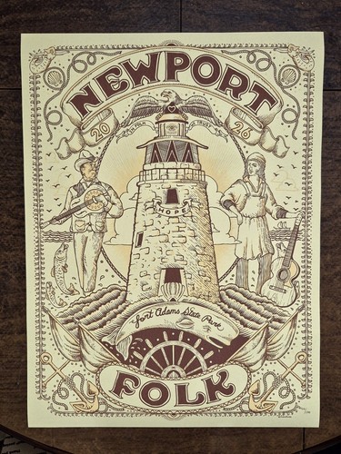 Newport folk festival poster - newport,